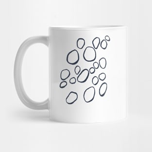 Daisy Circles Navy Mug